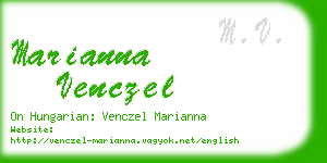 marianna venczel business card